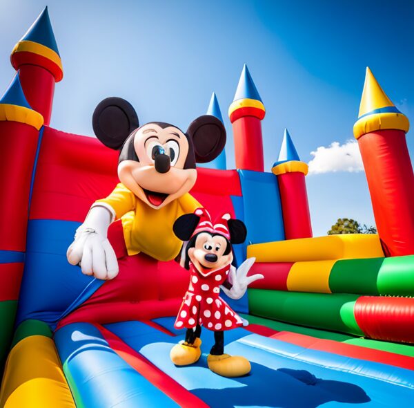How Disney themed bouncy castles catch attention of kids