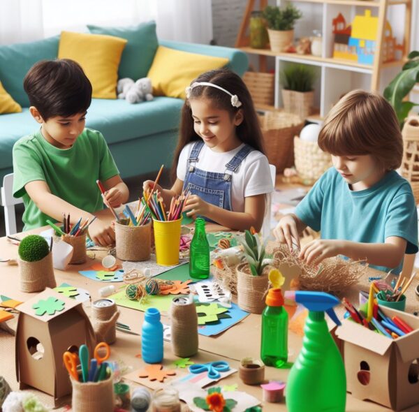 Crafting a Greener Future: Engaging Children with Recycled Material Crafts