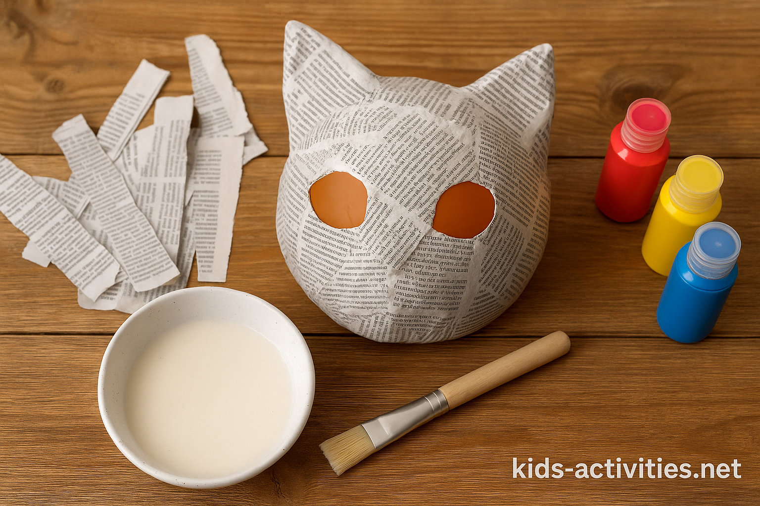 paper-mache-cat-mask-craft-kids-activities-net-featured - Kids Activities