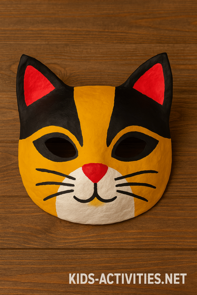 paper-mache-cat-mask-final-colored-watermark-kids-activities - Kids Activities
