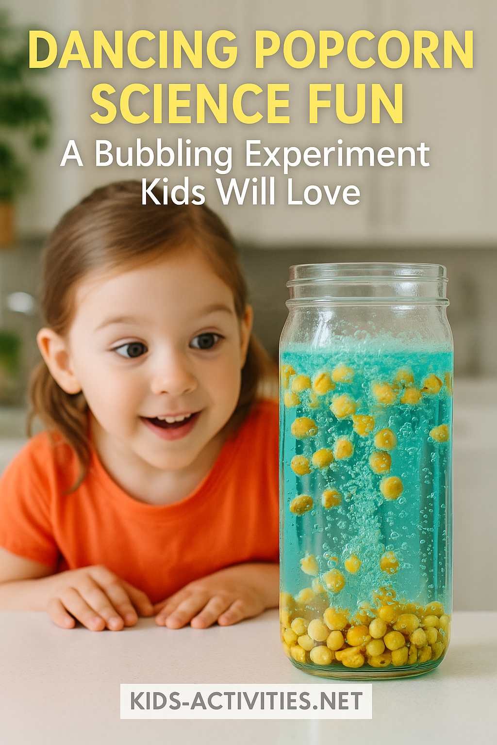dancing-popcorn-science-experiment-kids-activities - Kids Activities Dancing Popcorn Science Fun – Bubbling Jar Experiment for Kids