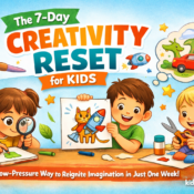 7-day creativity reset activities for kids at home and school