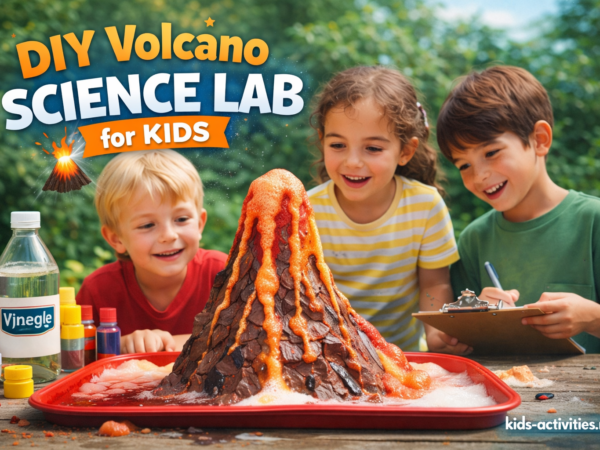 DIY Volcano Science Lab for Kids