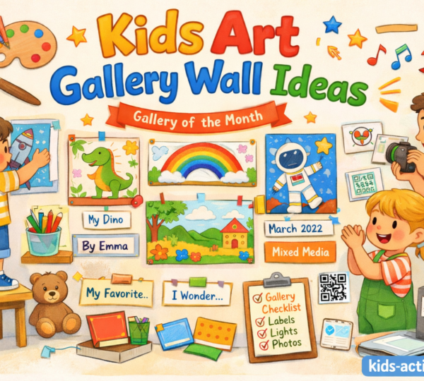 Kids Art Gallery Wall Ideas (Monthly Home & Classroom Displays)